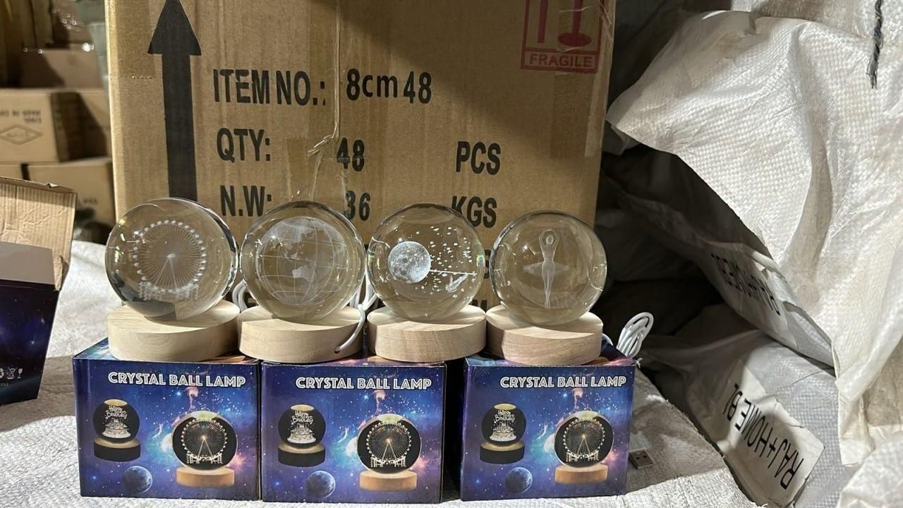 Unique 3D Crystal Ball Night Light Led Lamp