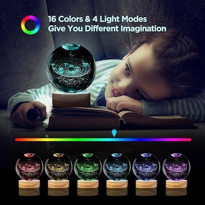 Unique 3D Crystal Ball Night Light Led Lamp