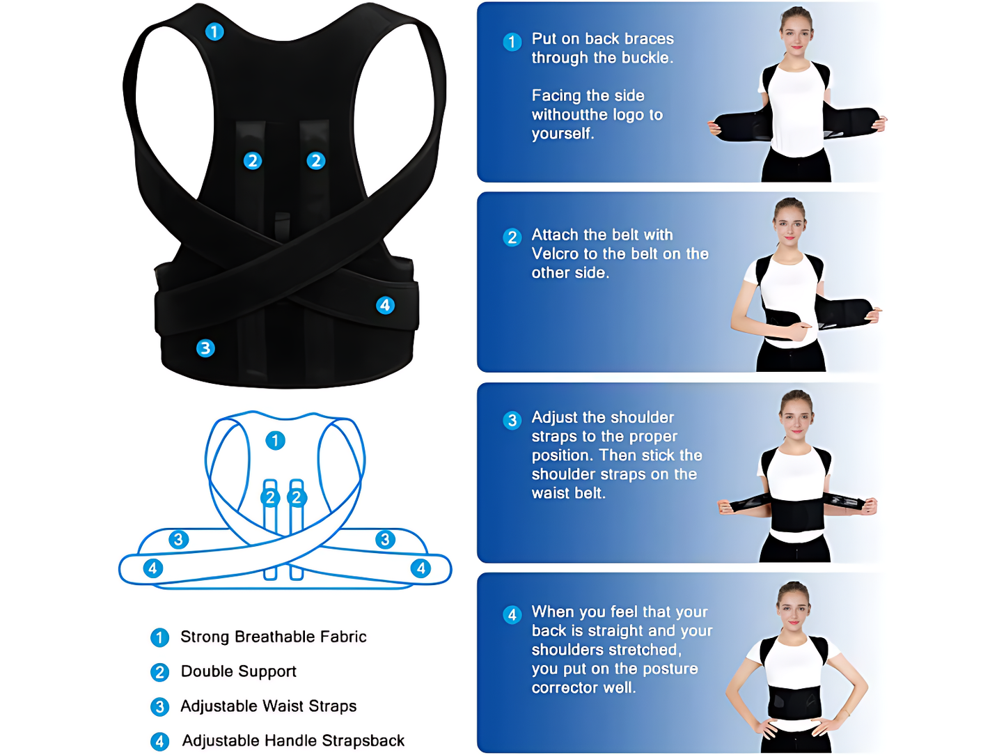 ComfortFit™ Posture Corrector Belt