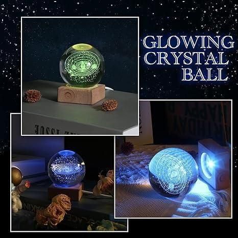 Unique 3D Crystal Ball Night Light Led Lamp